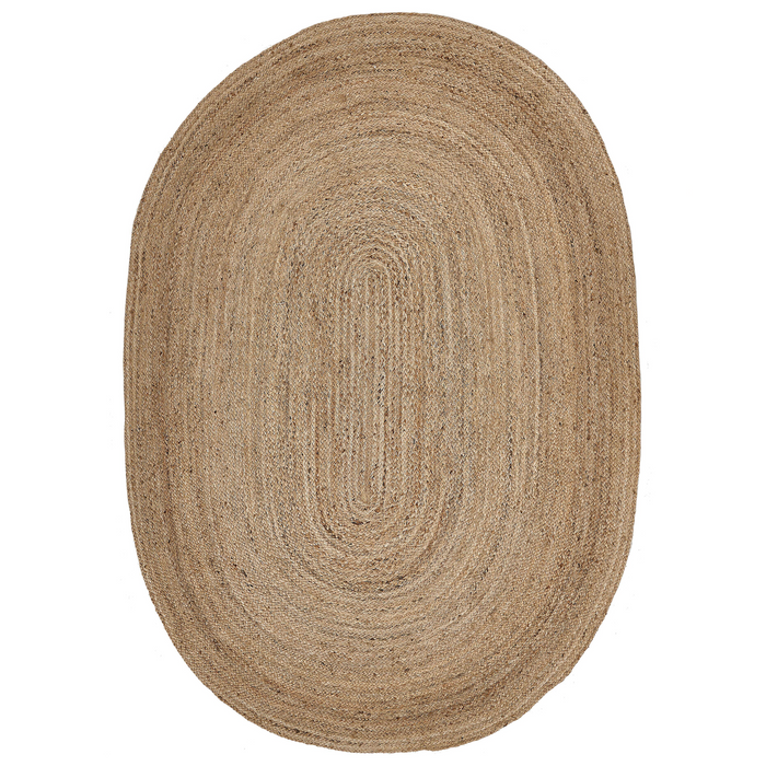 Beliani - DEMIRCI - Laagpolig vloerkleed - Beige - 160 x 230 cm - Jute