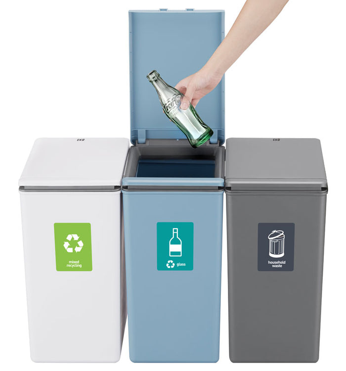 Eko Morandi | Afvalemmer | 20L | Grijs | Touch