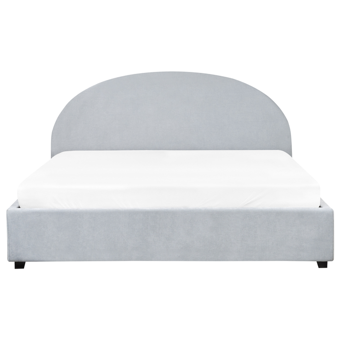 Beliani-VAUCLUSE-Bed met opbergruimte-Lichtblauw-180 x 200 cm-Stof