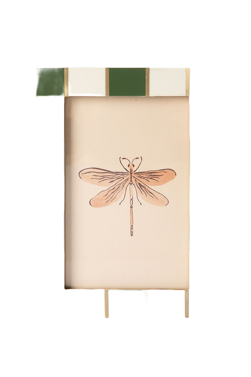 Sissy-Boy Groen fotolijstje met checker rand