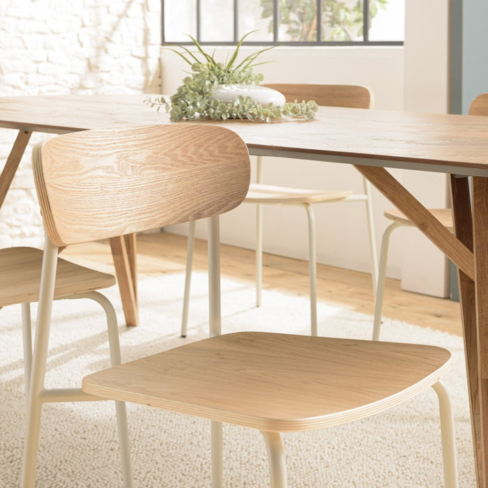 Macabane Set van 2 eetkamerstoelen Tom