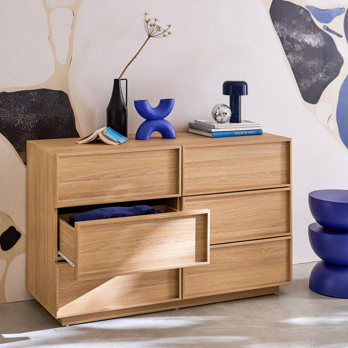 sweeek - Opbergkast houtlook 6 laden