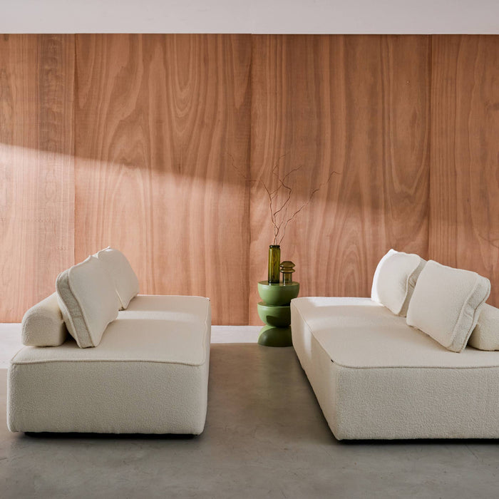 sweeek - Set van 2 fauteuils met elk 2 zitplaatsen voor modulaire bank