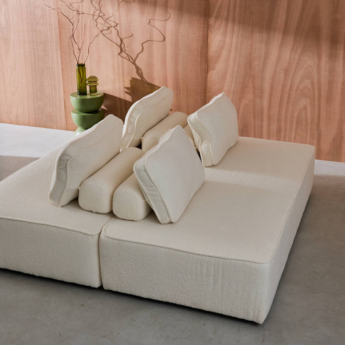 sweeek - Set van 2 fauteuils met elk 2 zitplaatsen voor modulaire bank