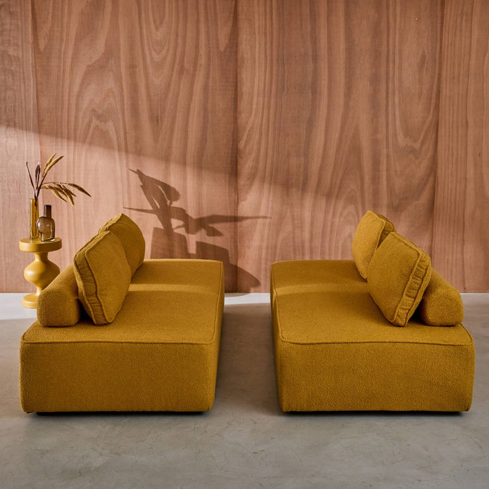 sweeek - Set van 2 fauteuils met elk 2 zitplaatsen voor modulaire bank