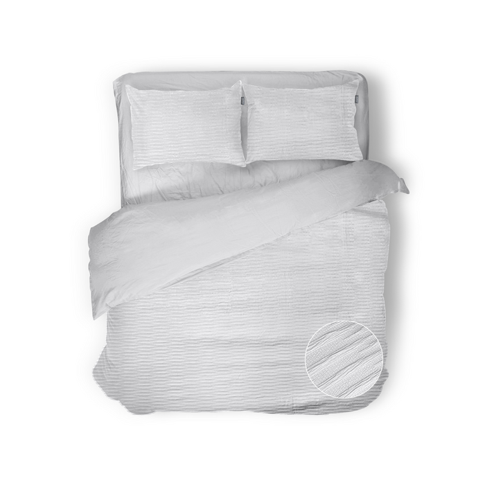 Eleganzzz Dekbedovertrek Micropercal Serenity Flow - pure white