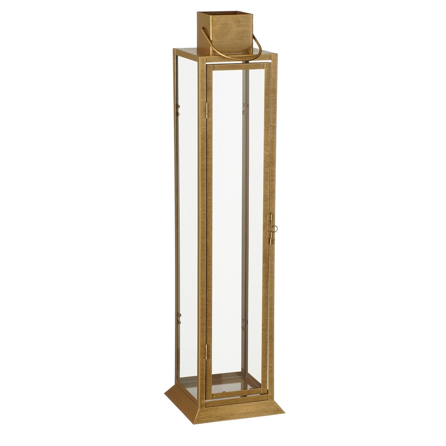 Mica Decorations Lantaarn Gold - 16x16x65 cm - Ijzer - Goud