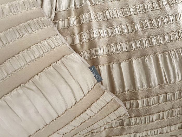 Eleganzzz Dekbedovertrek Micropercal Pure Stitches - soft sand