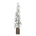 Mica Decorations Kerstversiering Decoration tree - 25x25x95 cm - Polyethyleen - Bevroren Groen