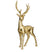 Mica Decorations Kerstversiering Deer - 95x50x155 cm - Polyresin - Goud