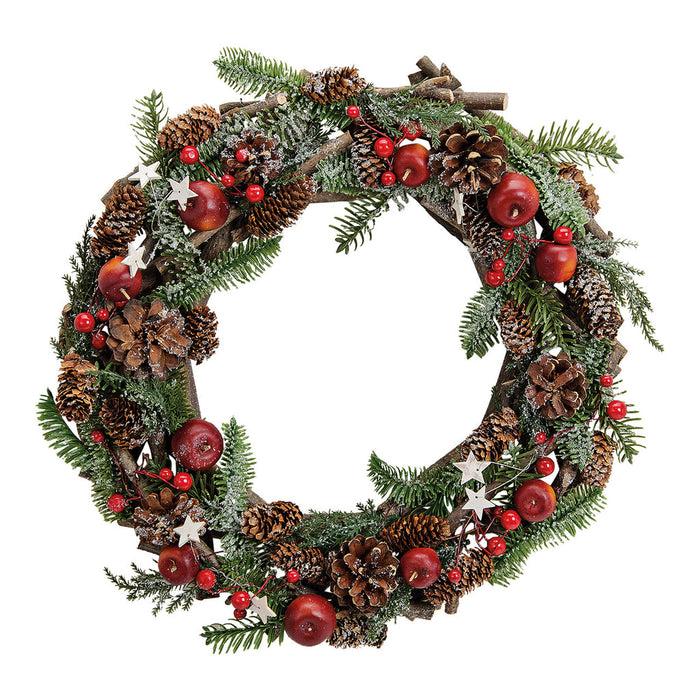 SVJ Kerstkrans Kerstkrans - 0x9x38 cm - Kunststof - Groen