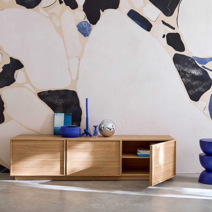 sweeek - TV-meubel houteffect 3 deuren 180cm