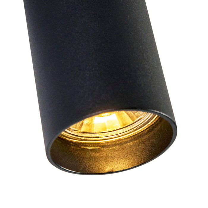 QAZQA Smart moderne spot zwart incl. WiFi GU10 - Tuba