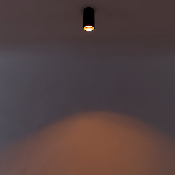 QAZQA Smart moderne spot zwart incl. WiFi GU10 - Tuba