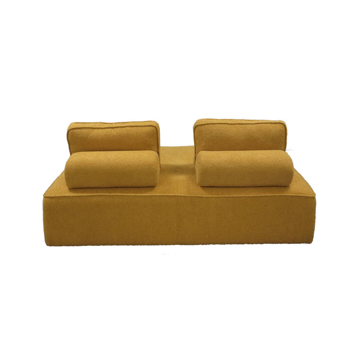 sweeek - Fauteuil in boucléstof 2 zitplaatsen