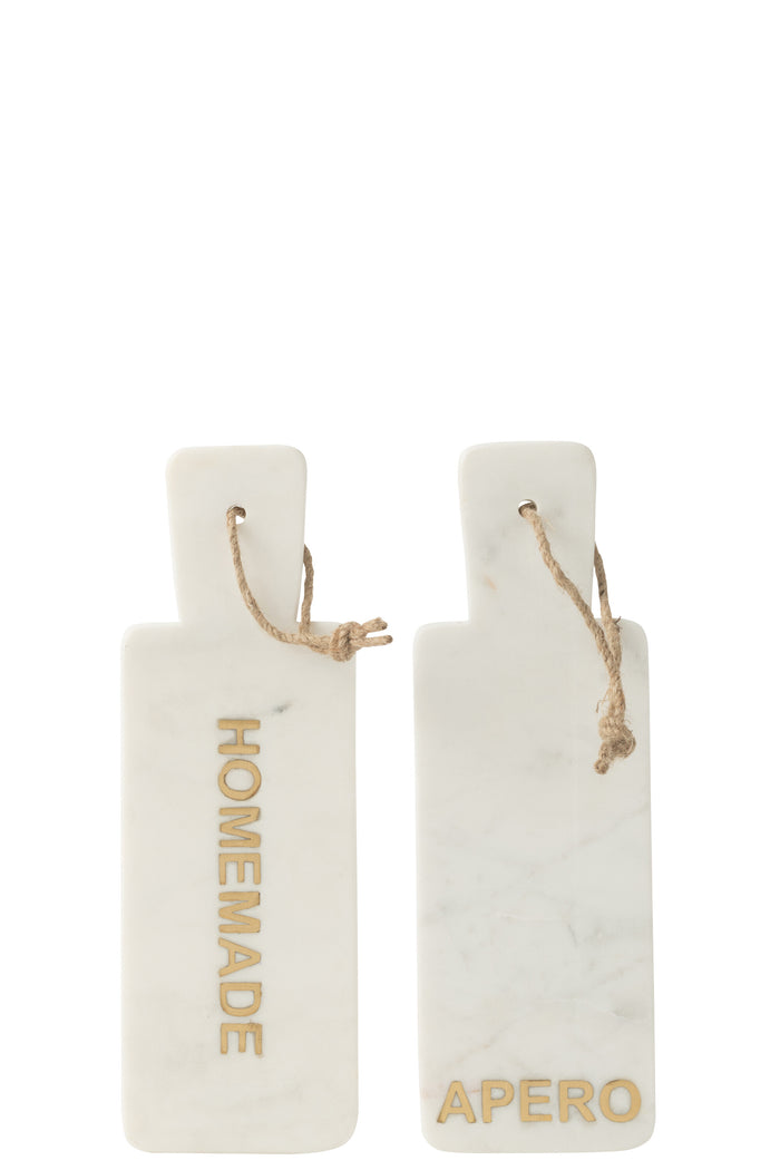 J-Line snijplank Rechthoekig Apero|Homemade Marmer - steen -