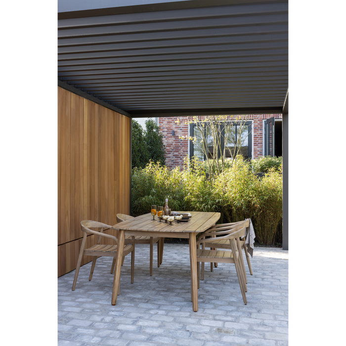 WOOOD Kris Tuintafel - Acacia Hout - Naturel - 76x215x90