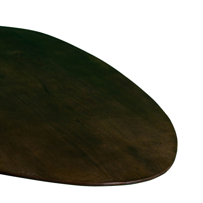 Giga Meubel - Eettafel Kiezel - Bruin 160cm - O-Poot - Tafel Owen