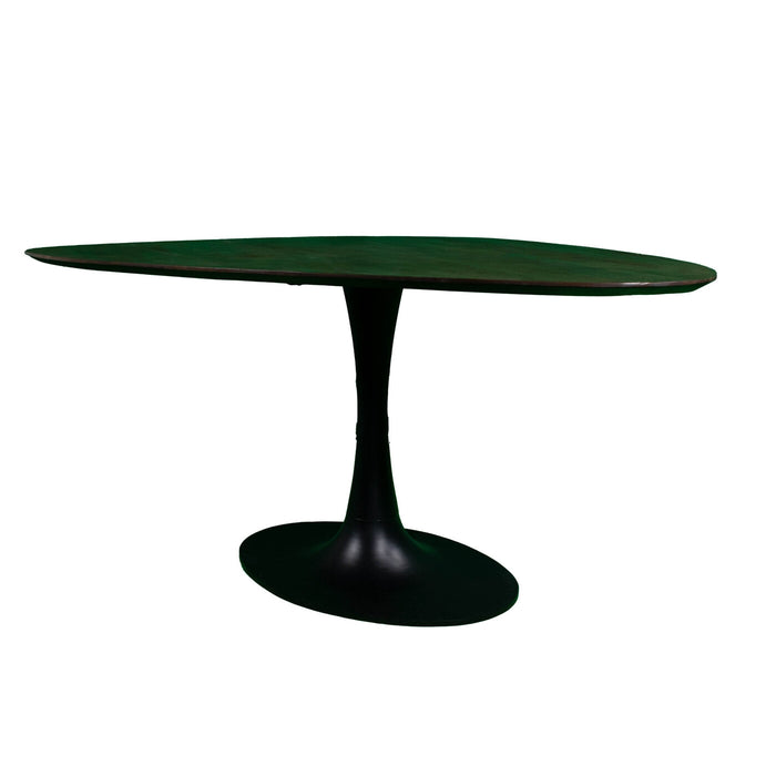 Giga Meubel - Eettafel Kiezel - Bruin 160cm - O-Poot - Tafel Owen