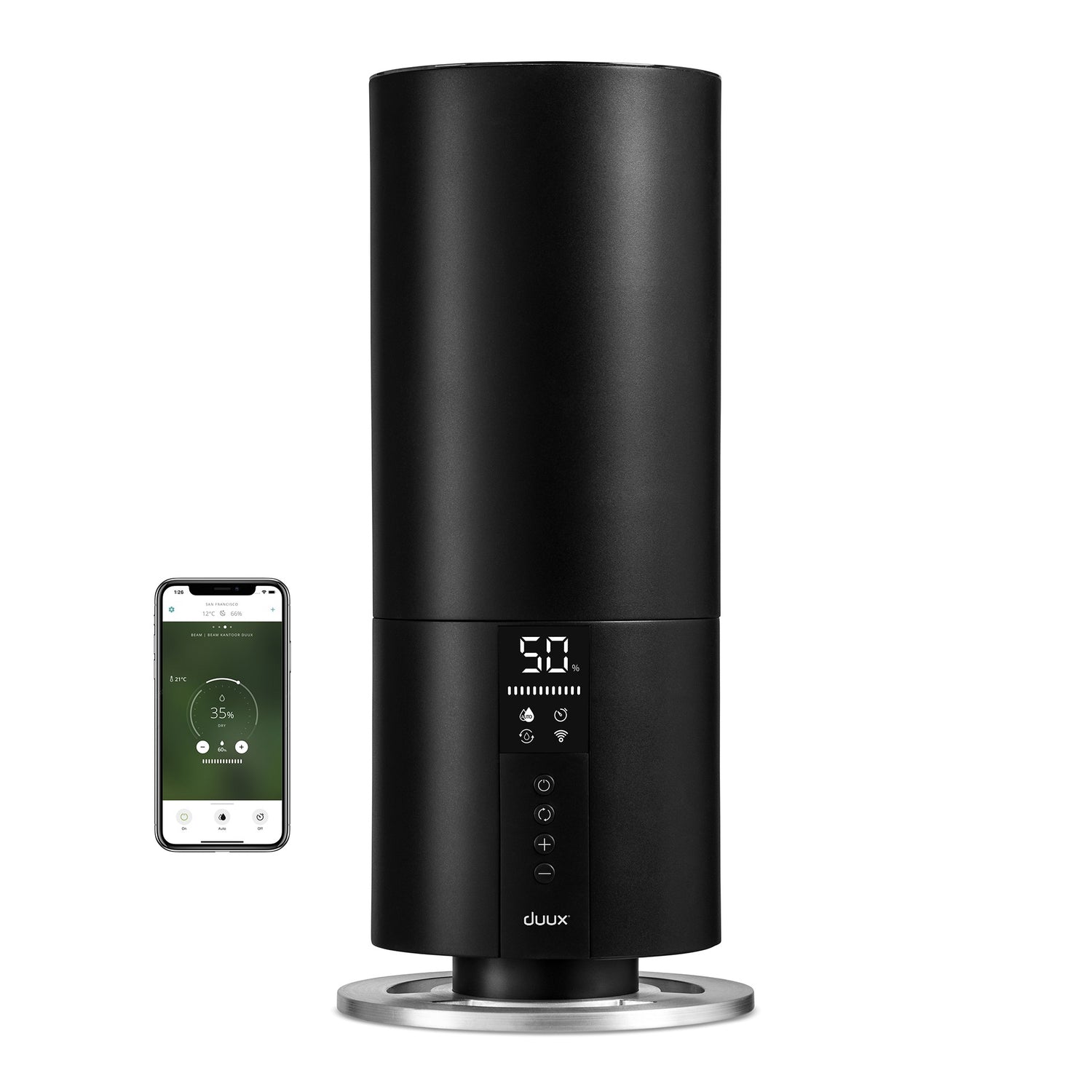 Duux Beam Mini Smart Luchtbevochtiger - 300ml|u - Hygrostaat - Zwart