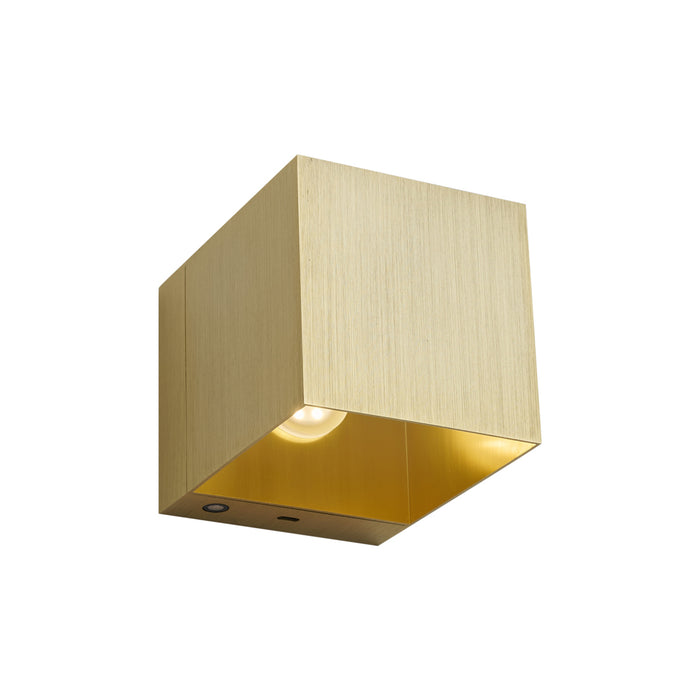 QAZQA Moderne wandlamp goud incl. LED en touch dimmer oplaadbaar -