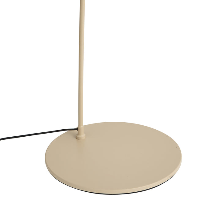 QAZQA Moderne booglamp beige met teddy kap - Vinossa