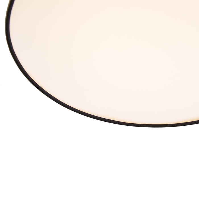 QAZQA Smart plafondlamp zwart 35cm incl. LED en afstandsbediening -