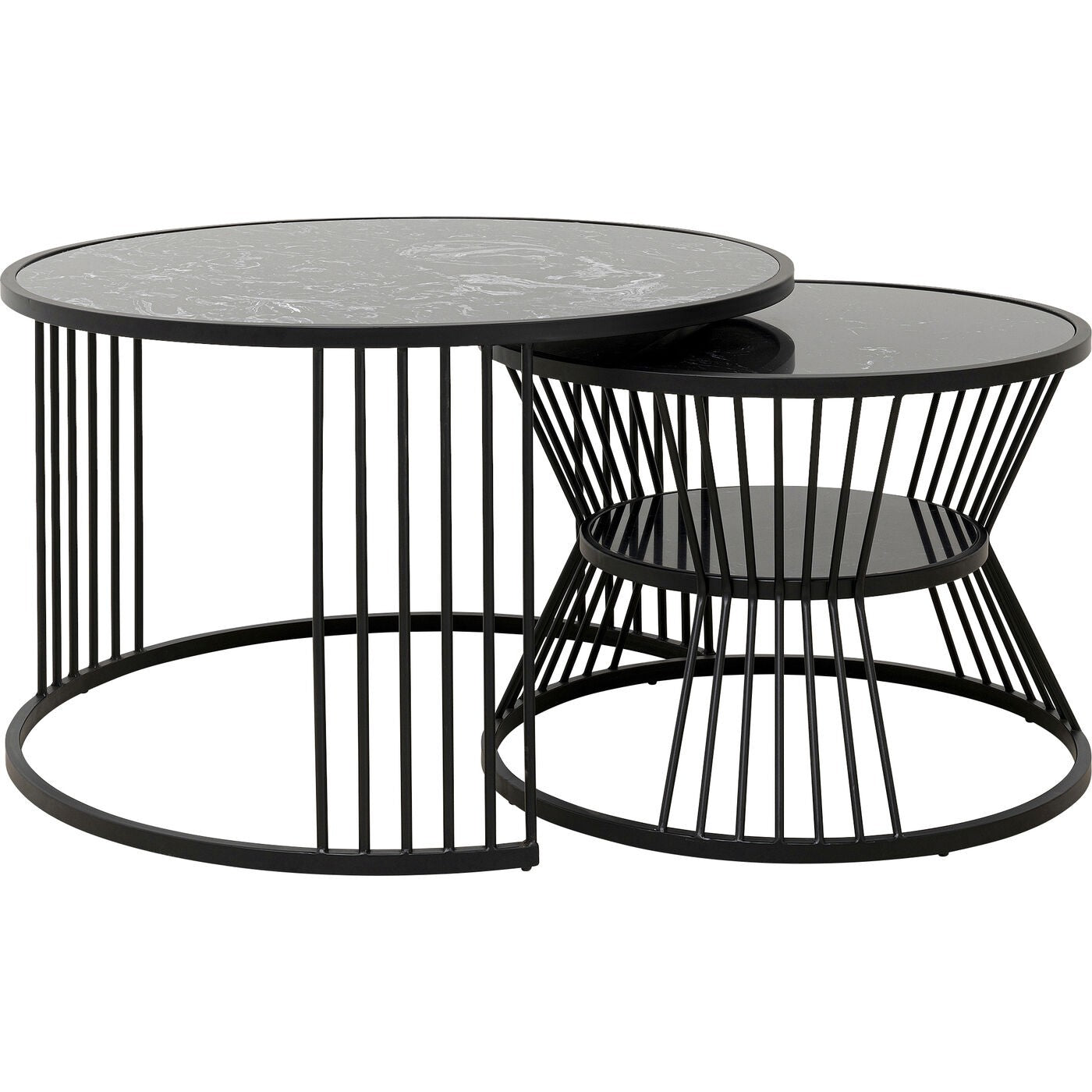 Salontafel Roma (2|Set) zwart Kare Design