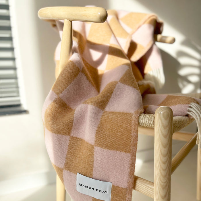 Maison Deux Checkerboard Plaid - Terra / Roze