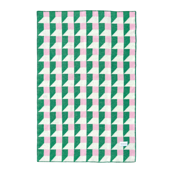 Maison Deux Cubics Plaid - Gras Roze