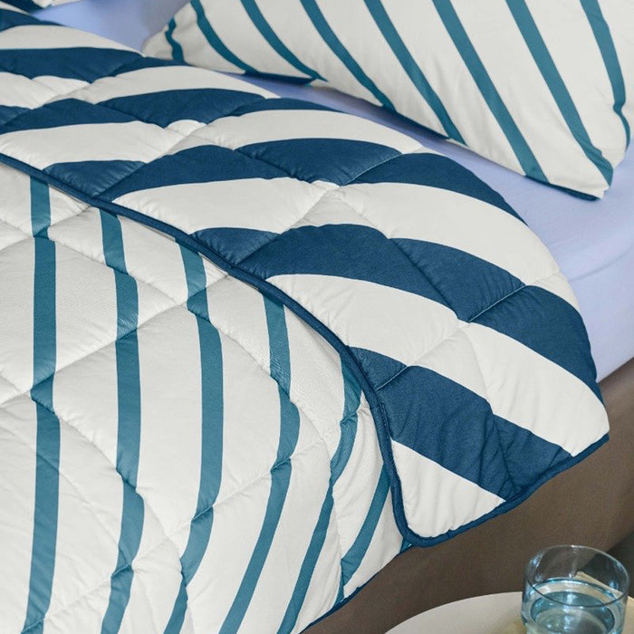 Ambiante Wasbaar Dekbed 200 x 240 cm - Mares Blue