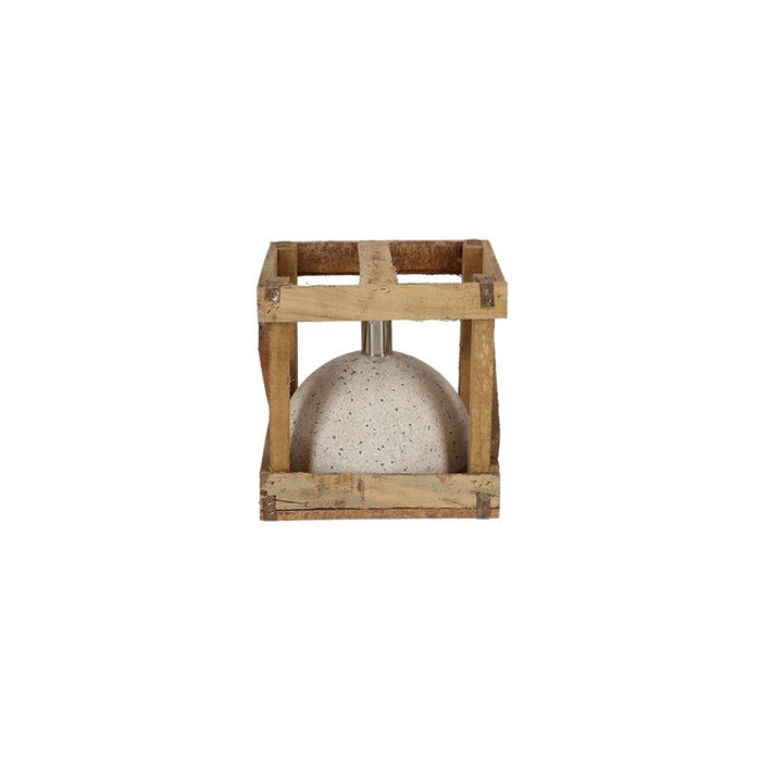 Esschert Design parasolvoet granito wit S - LxBxH: 25,4x25,4x25,4cm