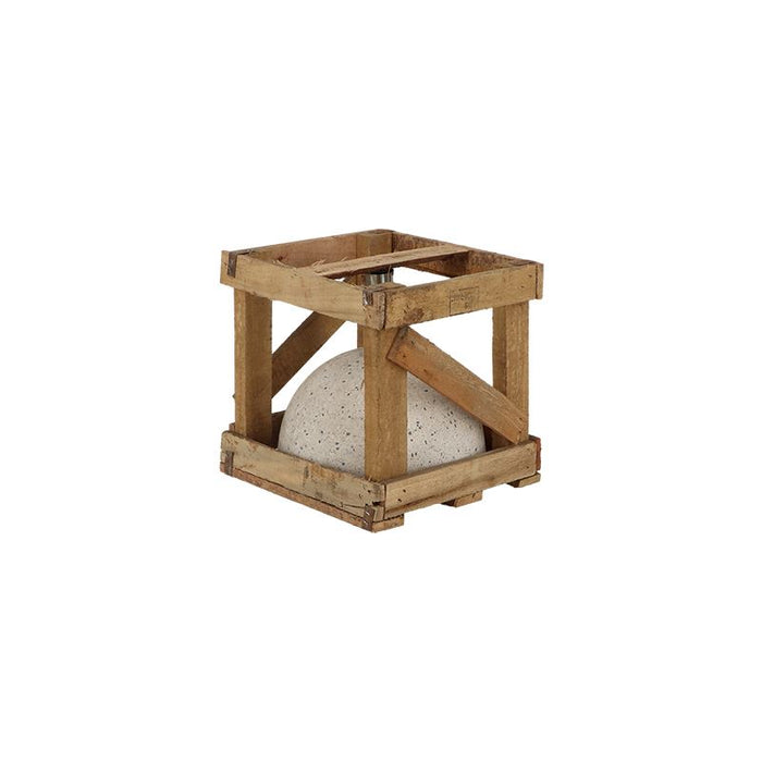 Esschert Design parasolvoet granito wit S - LxBxH: 25,4x25,4x25,4cm