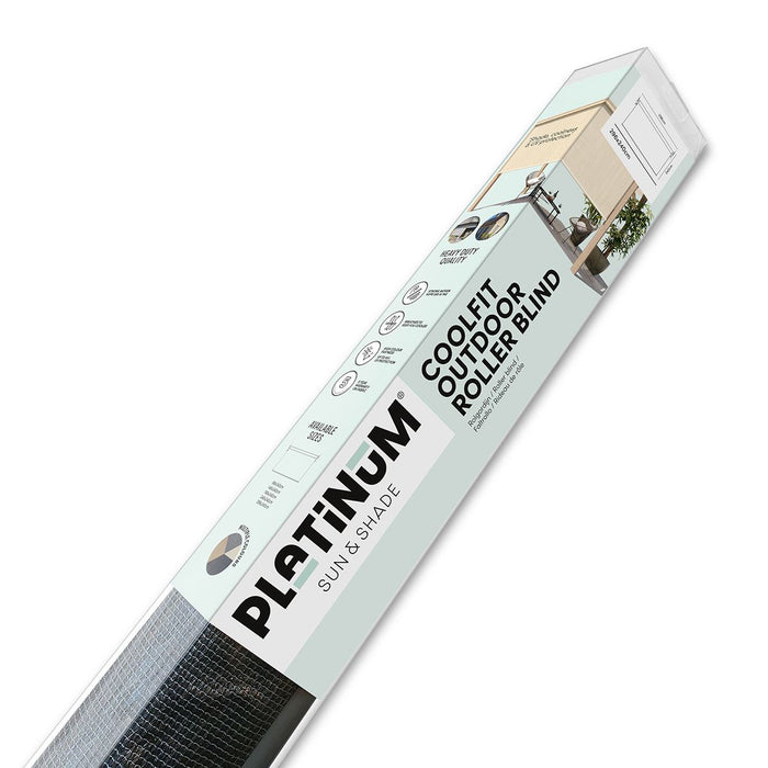 Platinum rolgordijn voor buiten L296 x B240 cm - Zwarte rolgordijn