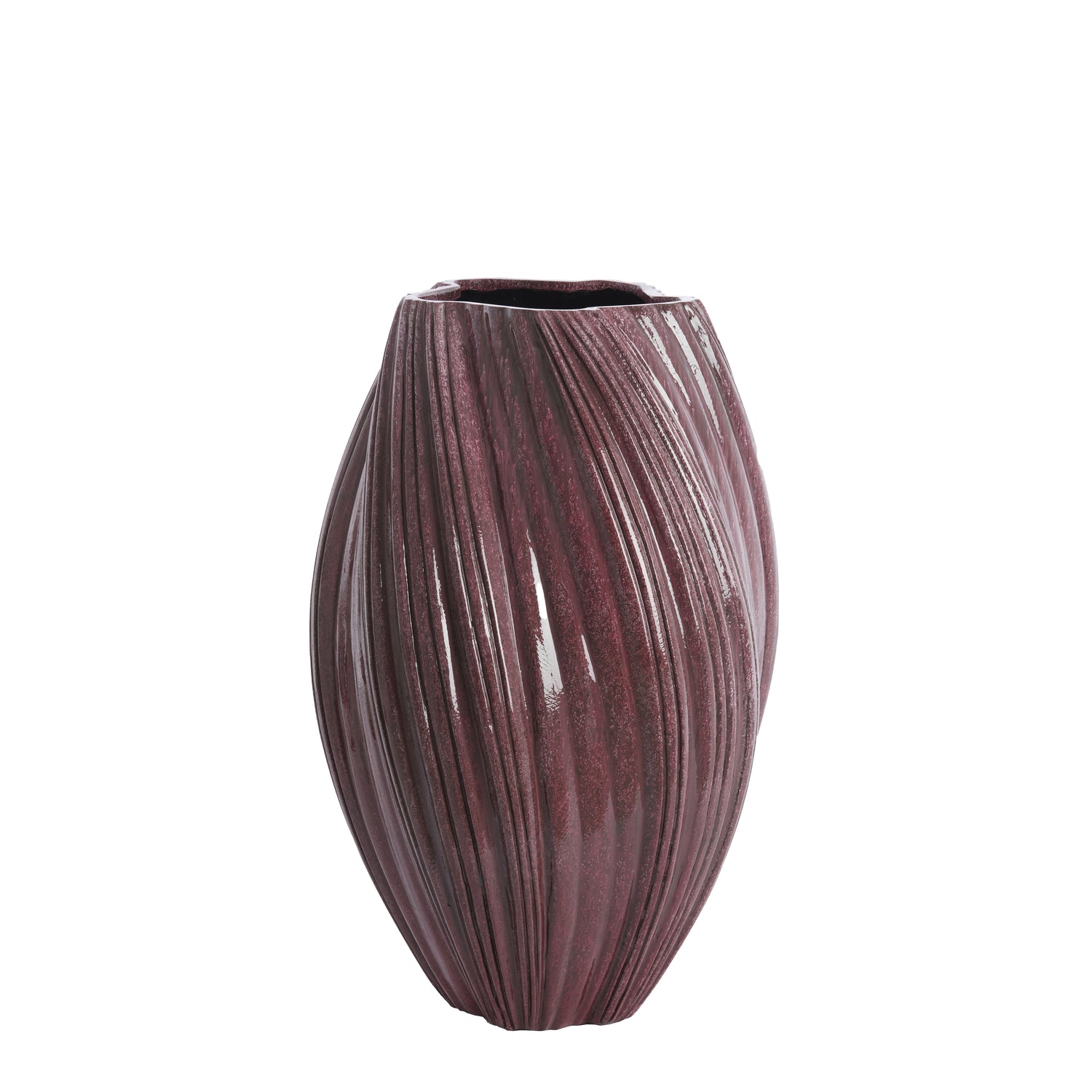 Light & Living Light&living Vaas deco Ø52x81 cm YATUNG glans aubergine