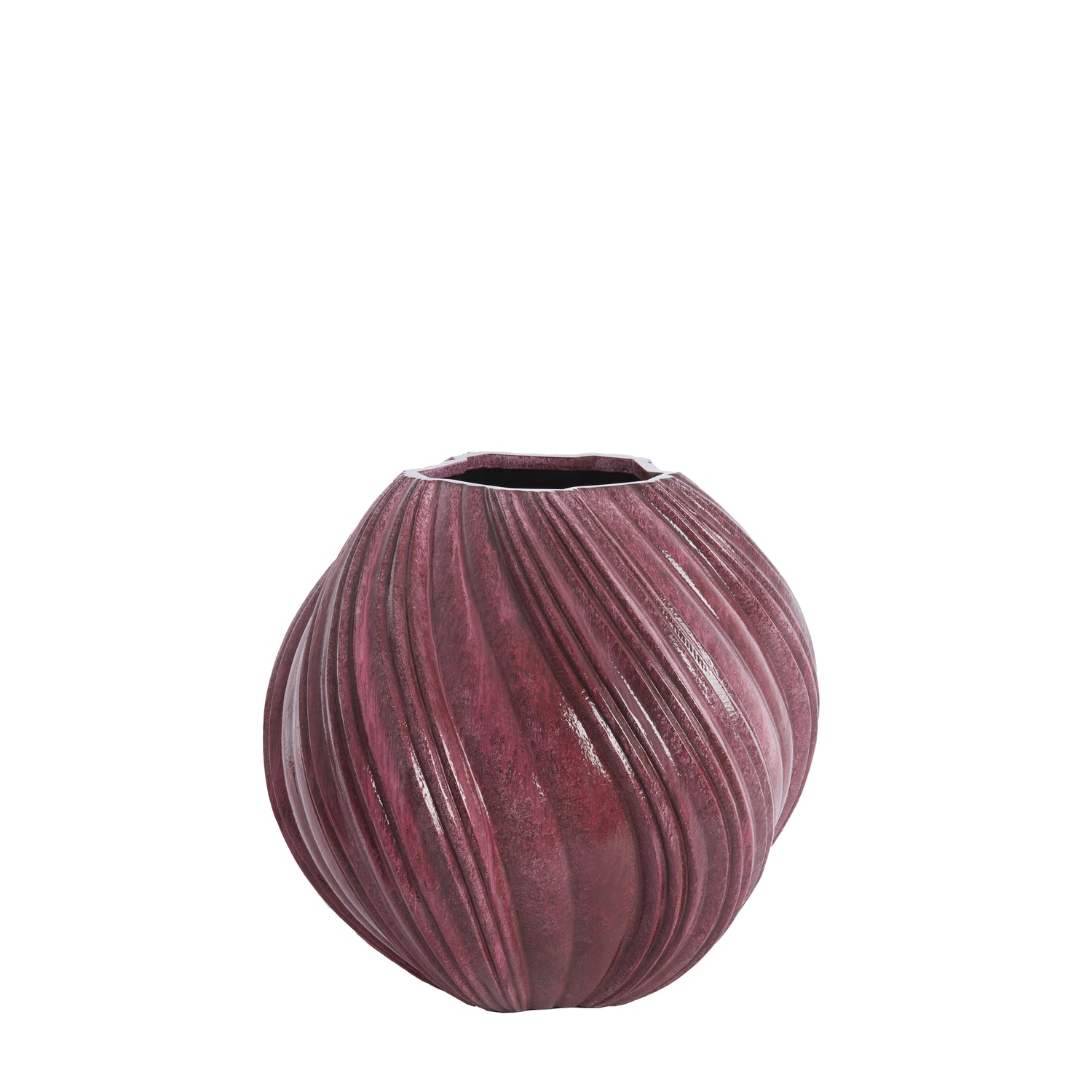 Light & Living Light&living Vaas deco Ø65x60 cm YATUNG glans aubergine