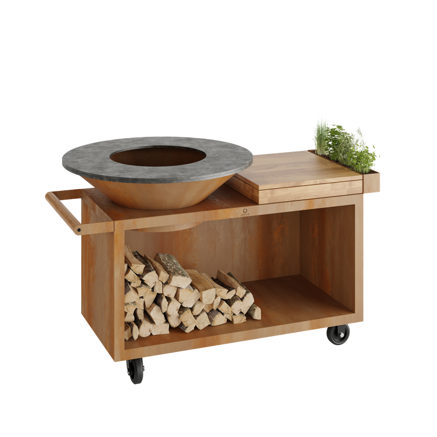 OFYR - OFYR 100 Island Corten PRO – Teak Hout