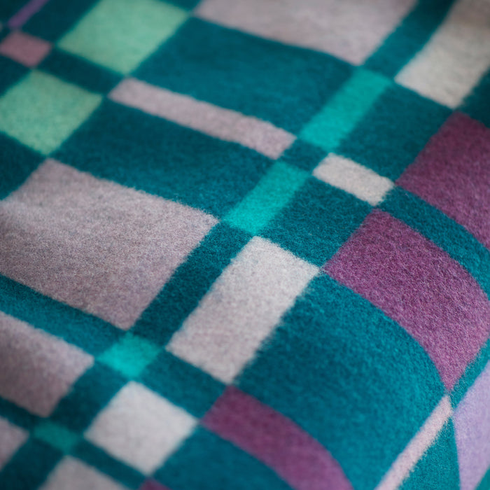 Røros Tweed City Plaid 67 x 100 cm - Aqua