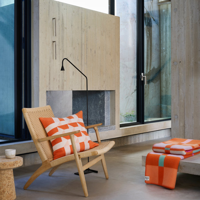 Røros Tweed City Plaid 135 x 200 cm - Oranje