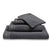 Washand Home Uni Off Black | Zwart | Grijs | Katoen