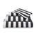Handdoek Verona Stripes Off Black | 70 x 140 cm | Zwart | Wit | Katoen