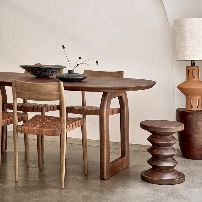 Raw Materials Bullnose eettafel open onderstel bruin - 240 cm