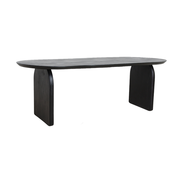 Raw Materials Bullnose eettafel gesloten zwart - 200 cm