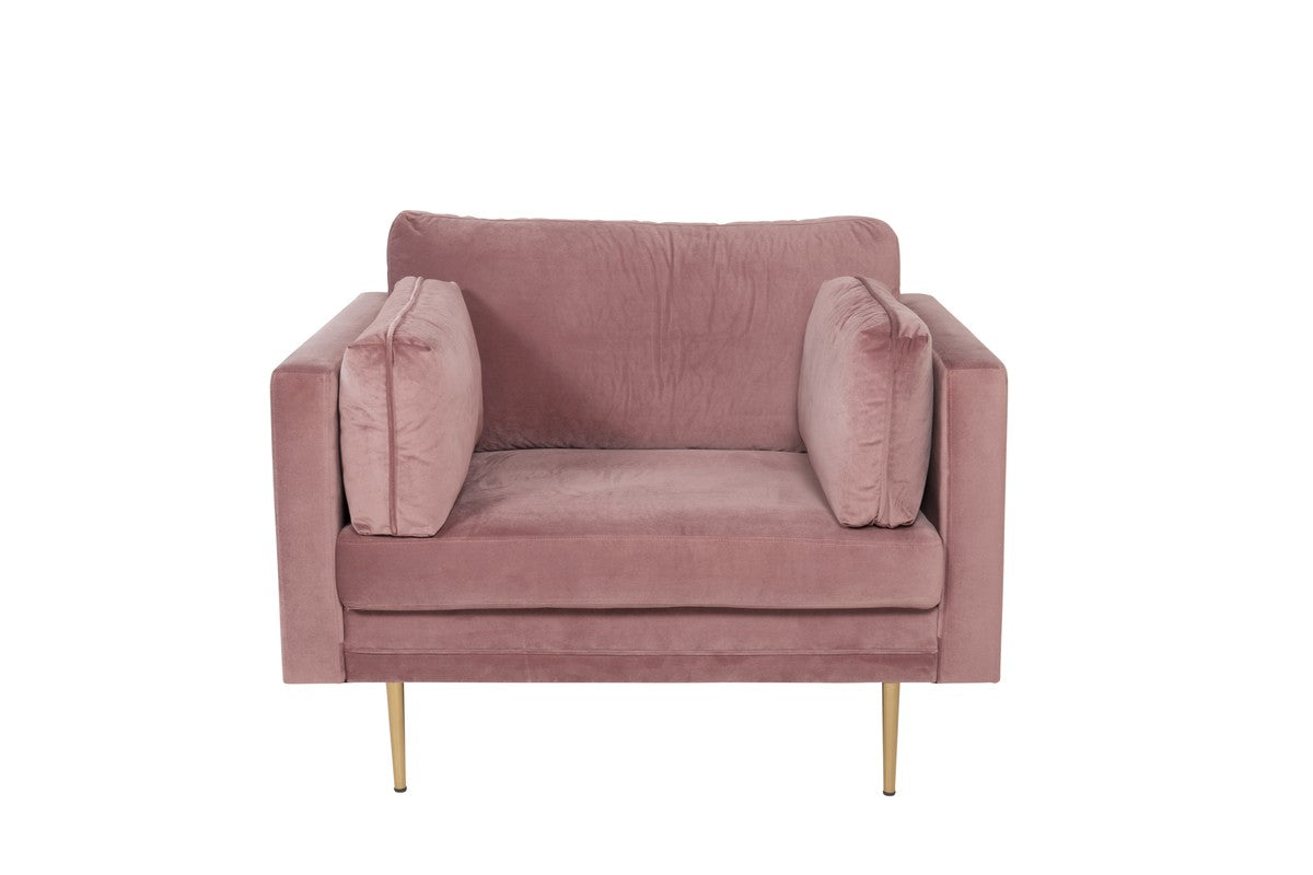 Renzo Fauteuil - Roze Velours