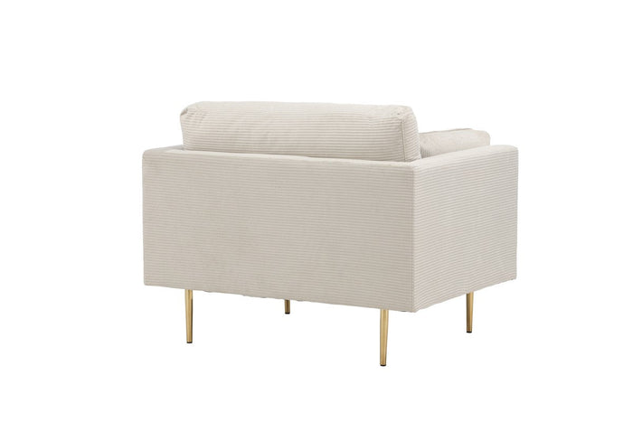 Renzo Fauteuil - Beige Ribstof