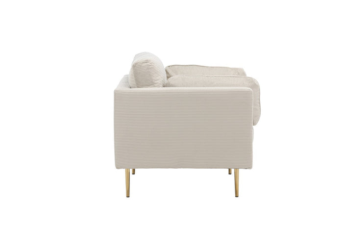 Renzo Fauteuil - Beige Ribstof