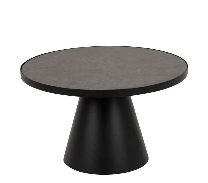 Rebellenclub Salontafel Leeds Rond M Ø65 cm - Zwart Keramiek