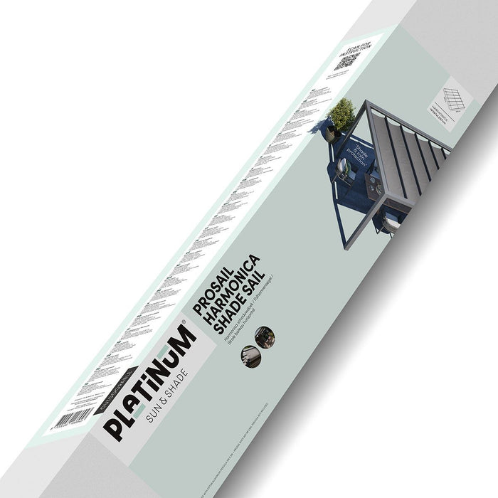 Platinum harmonicadoek Prosail L297 x B297 cm - Antraciete vierkante