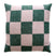 Maison Deux Checkerboard Kussenhoes - Groen / Roze