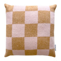Maison Deux Checkerboard Kussenhoes - Terra / Roze